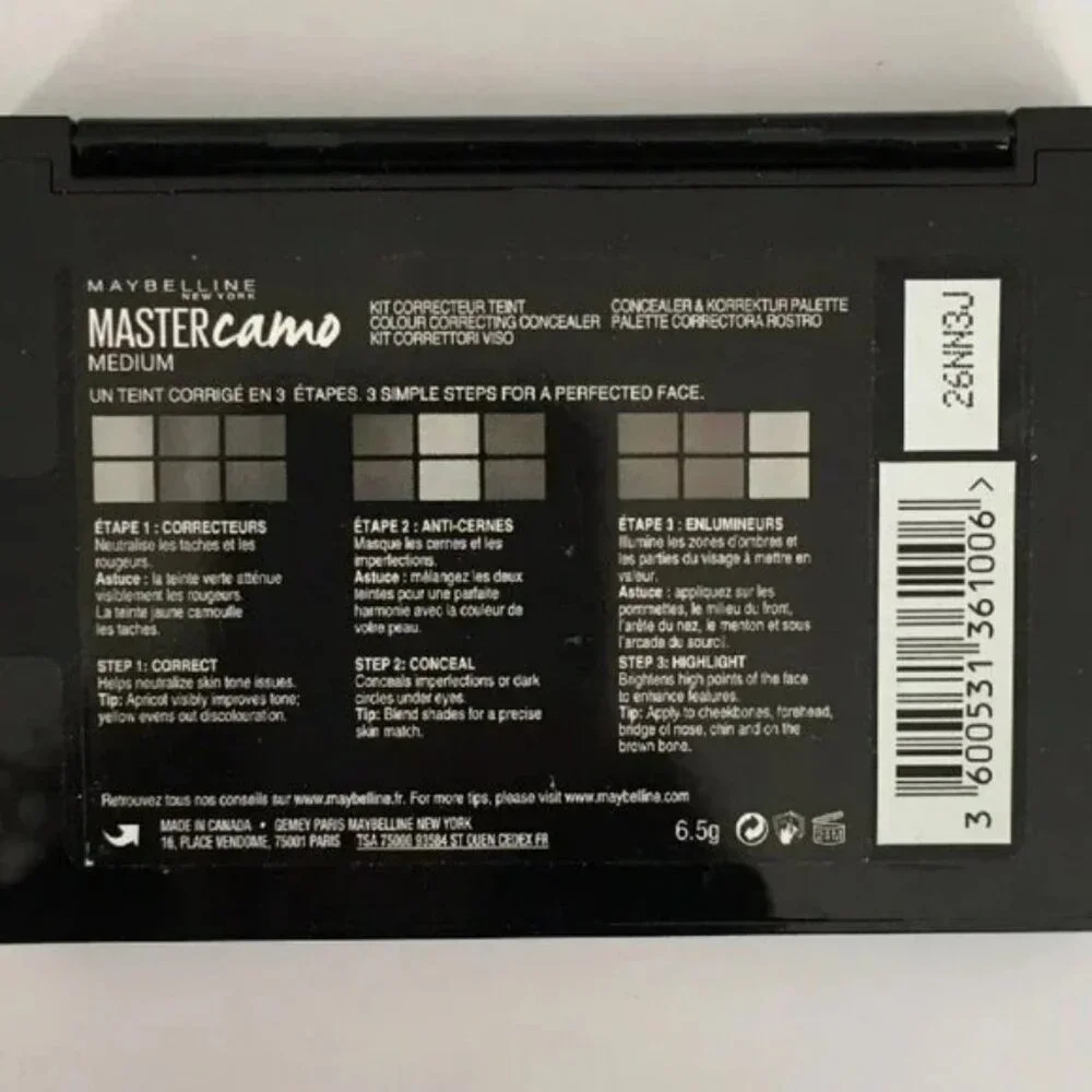 TWO NWT Maybelline Master Highlight Concealer Color Corrector Peach Beige Medium